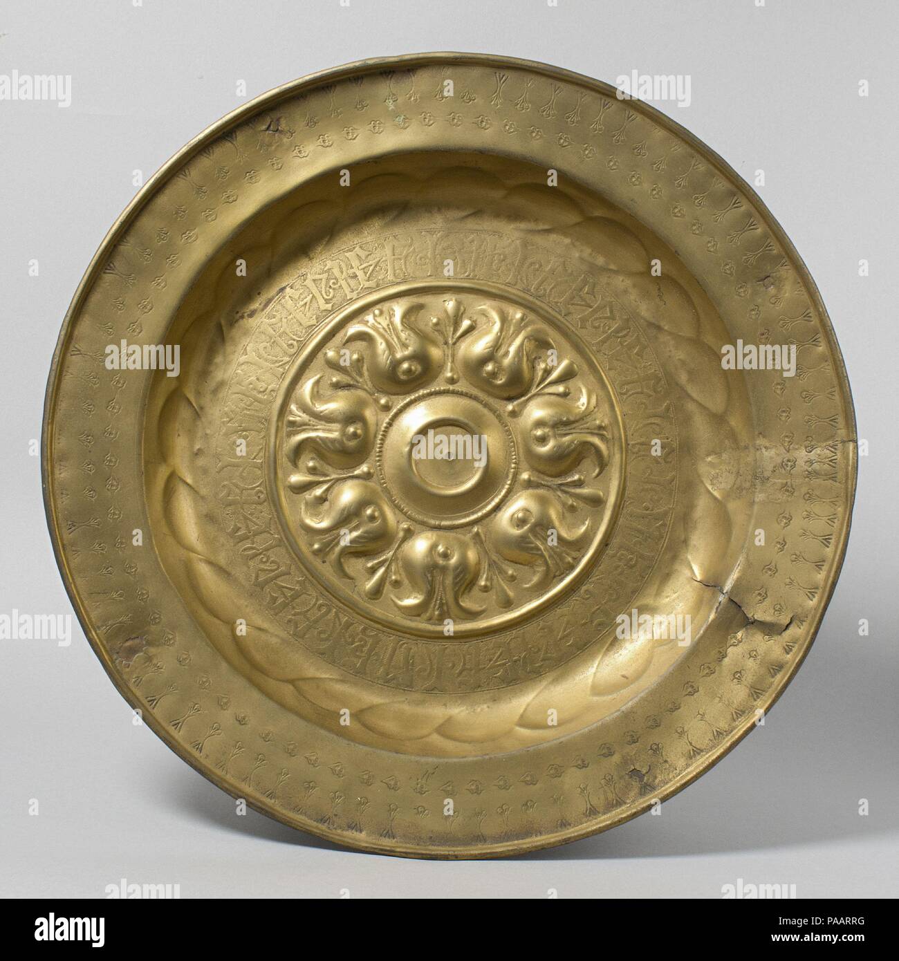Le plat. Culture : l'allemand. Dimensions : diam. : 14 7/8 po. (37,8 cm). Date : début du 16ème siècle. Musée : Metropolitan Museum of Art, New York, USA. Banque D'Images