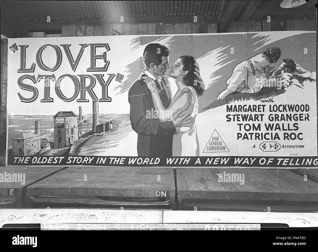 13886 SLNSW 240 Histoire d'amour Le ajoute 24coupeuse affiche de film Banque D'Images