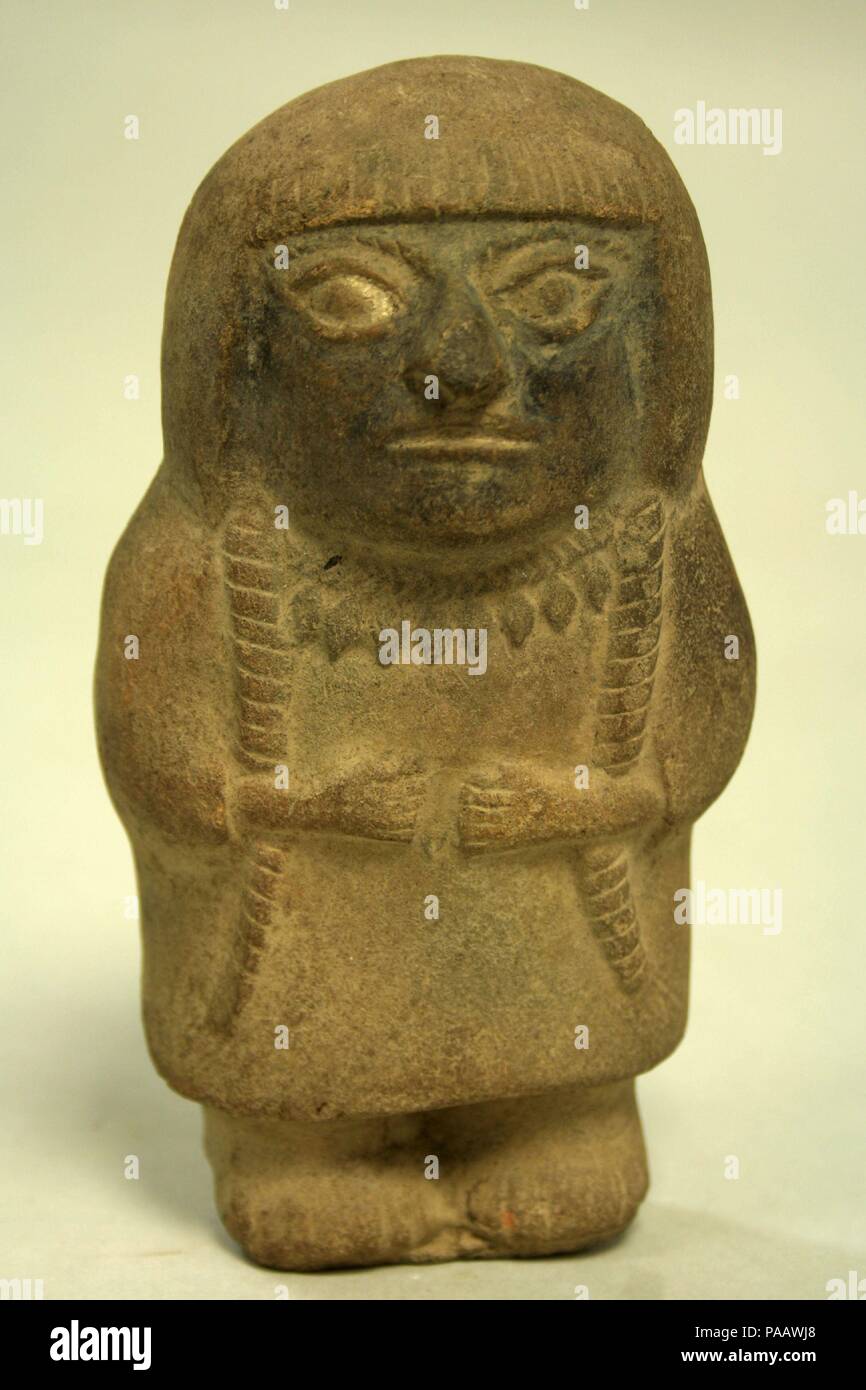 L'article Figure en céramique. Culture : moche. Dimensions : H x L : 6 x 3 1/4 in. (15.2 x 8.3cm). Date : 3e et 5e siècle. Musée : Metropolitan Museum of Art, New York, USA. Banque D'Images