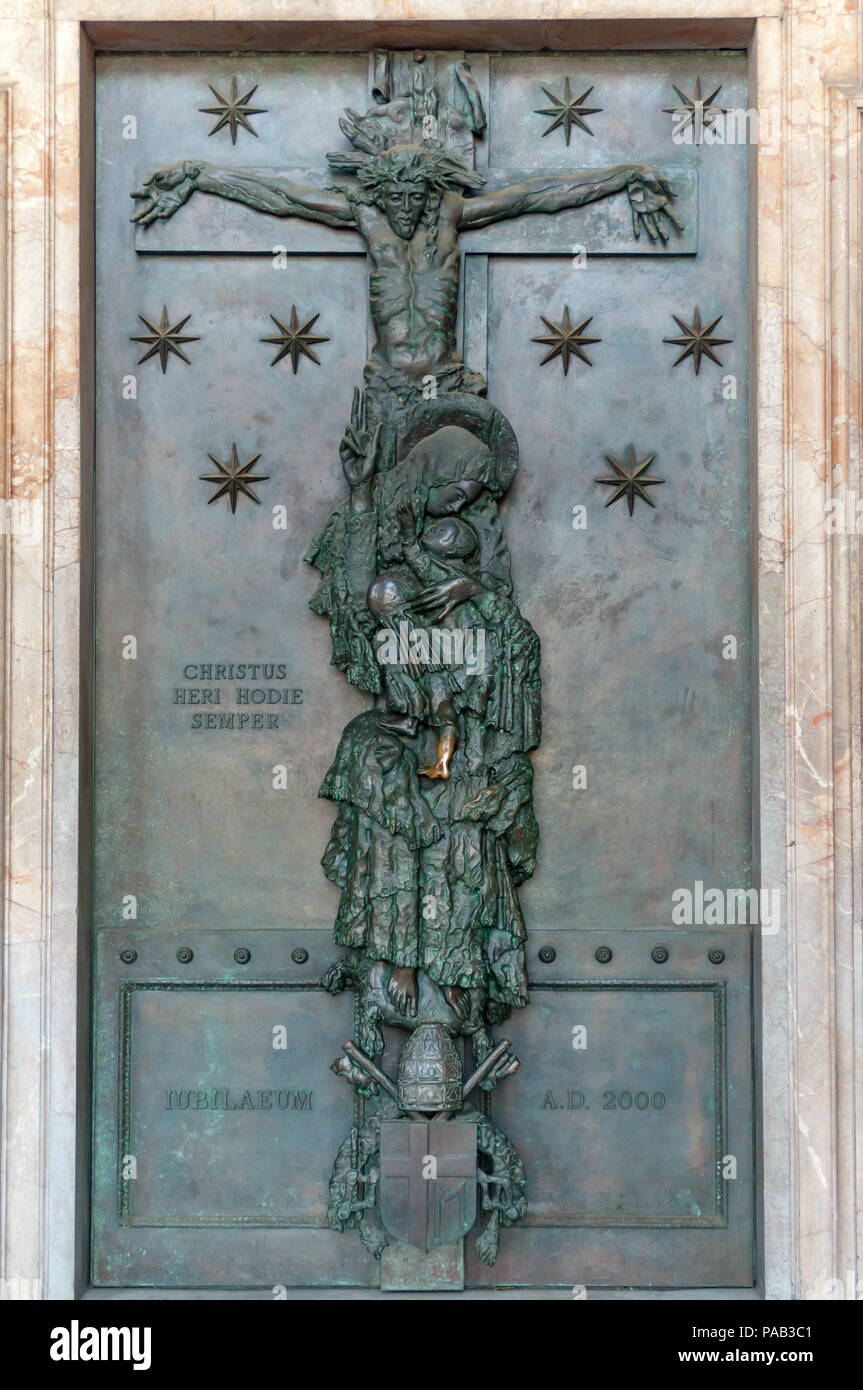 La Porte Sainte de la Basilique Papale de Latran Banque D'Images