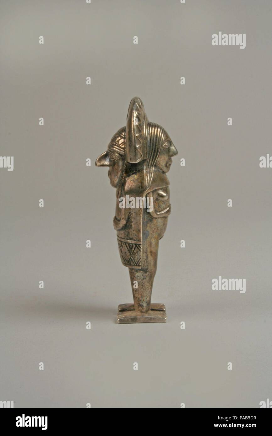 La figure de Janus. Culture : Colonial ( ?). Dimensions : hors tout : 3 13/16 in. (9,68 cm). Date : après le 16ème siècle. Musée : Metropolitan Museum of Art, New York, USA. Banque D'Images