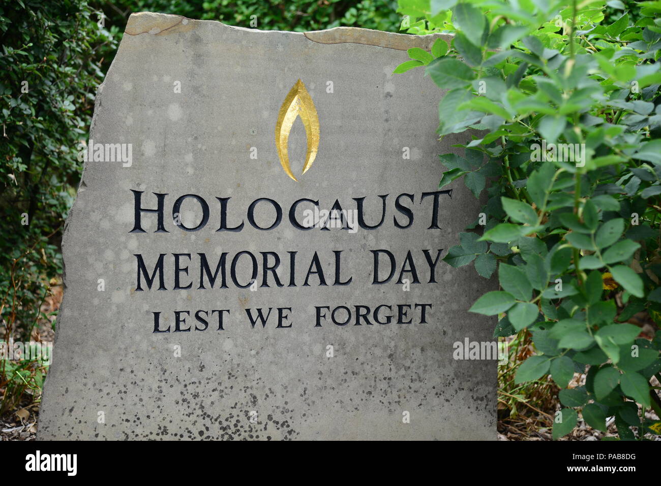 Pierre le Jour commémoratif de l'Holocauste Banque D'Images