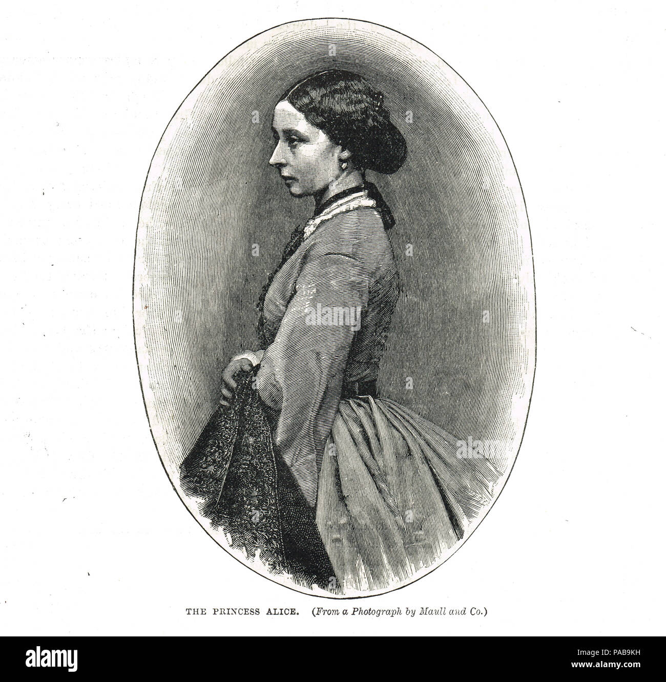 La princesse Alice du Royaume-Uni, de la grande-duchesse de Hesse et du Rhin, meurt de diphtérie en 1878, seconde fille de la reine Victoria et le Prince Albert Banque D'Images