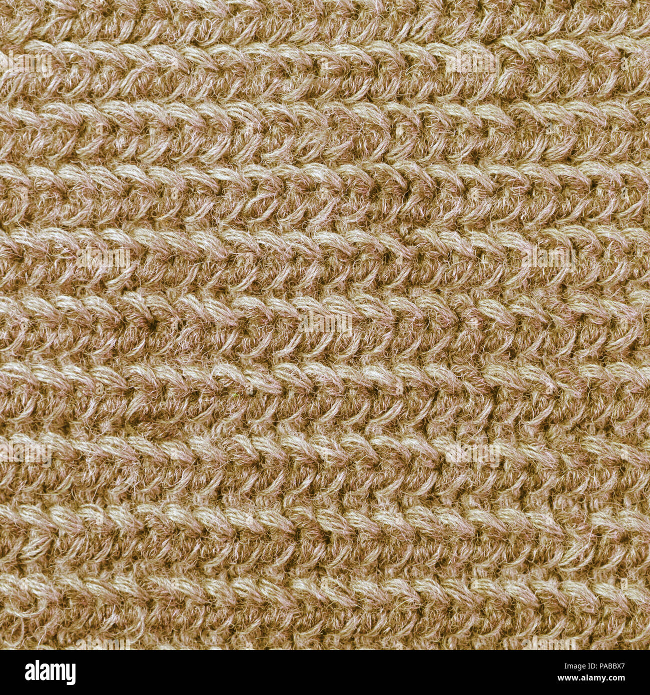 Brown grande maille tricotée closeup texture Banque D'Images
