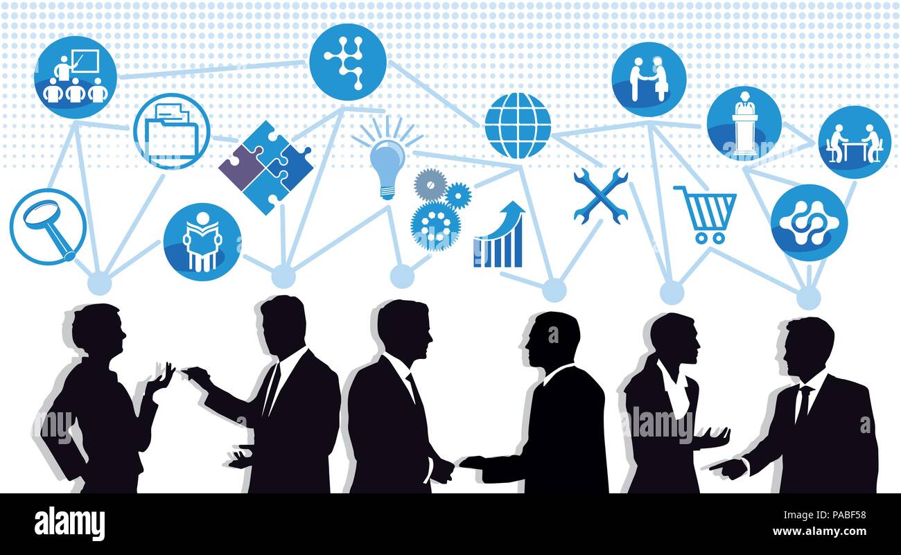 La communication et l'avis du groupe, illustration Illustration de Vecteur