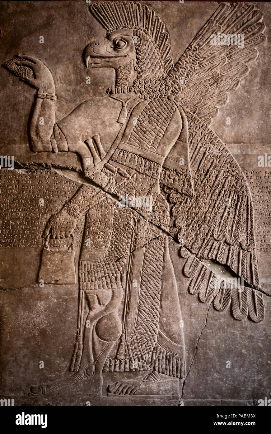 Sculpture assyrienne (9-13ème C BCE) MUSÉE PERGAMON MUSEUM ISLAND BERLIN ALLEMAGNE Banque D'Images