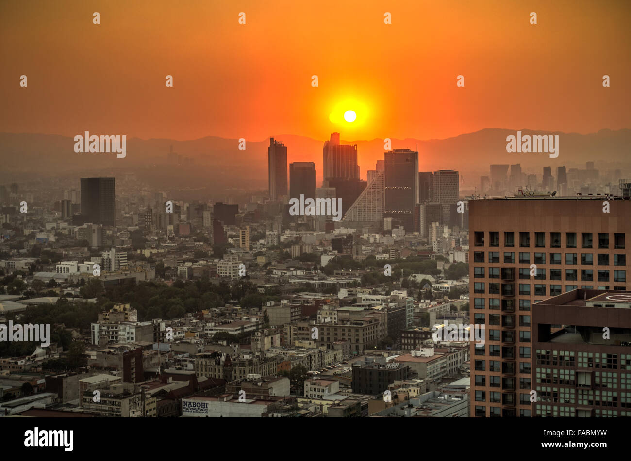 Mexico de dessus, Mexique Banque D'Images