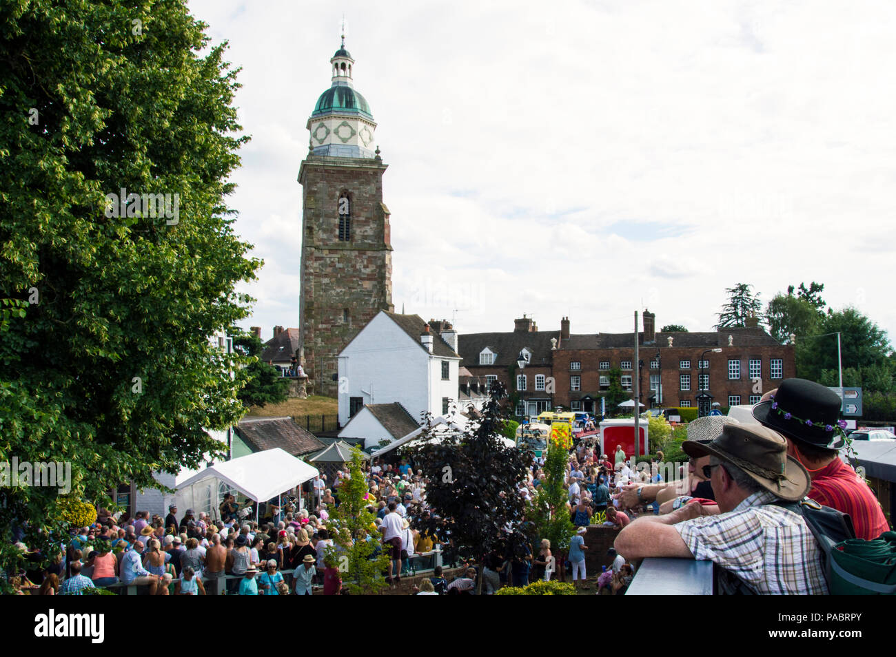 Upton à Severn. UK 07.21.2018. Upton Blues Festival. Les personnes bénéficiant de la musique sur un après-midi d'été. Banque D'Images