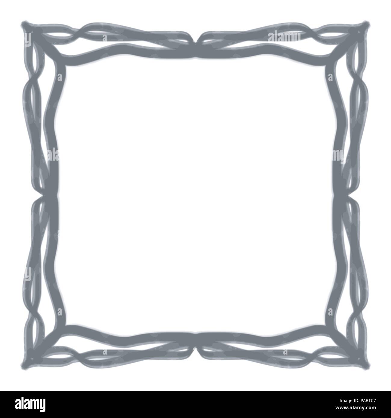 Aquarelle gris miroir frame pattern, vector illustration Illustration de Vecteur