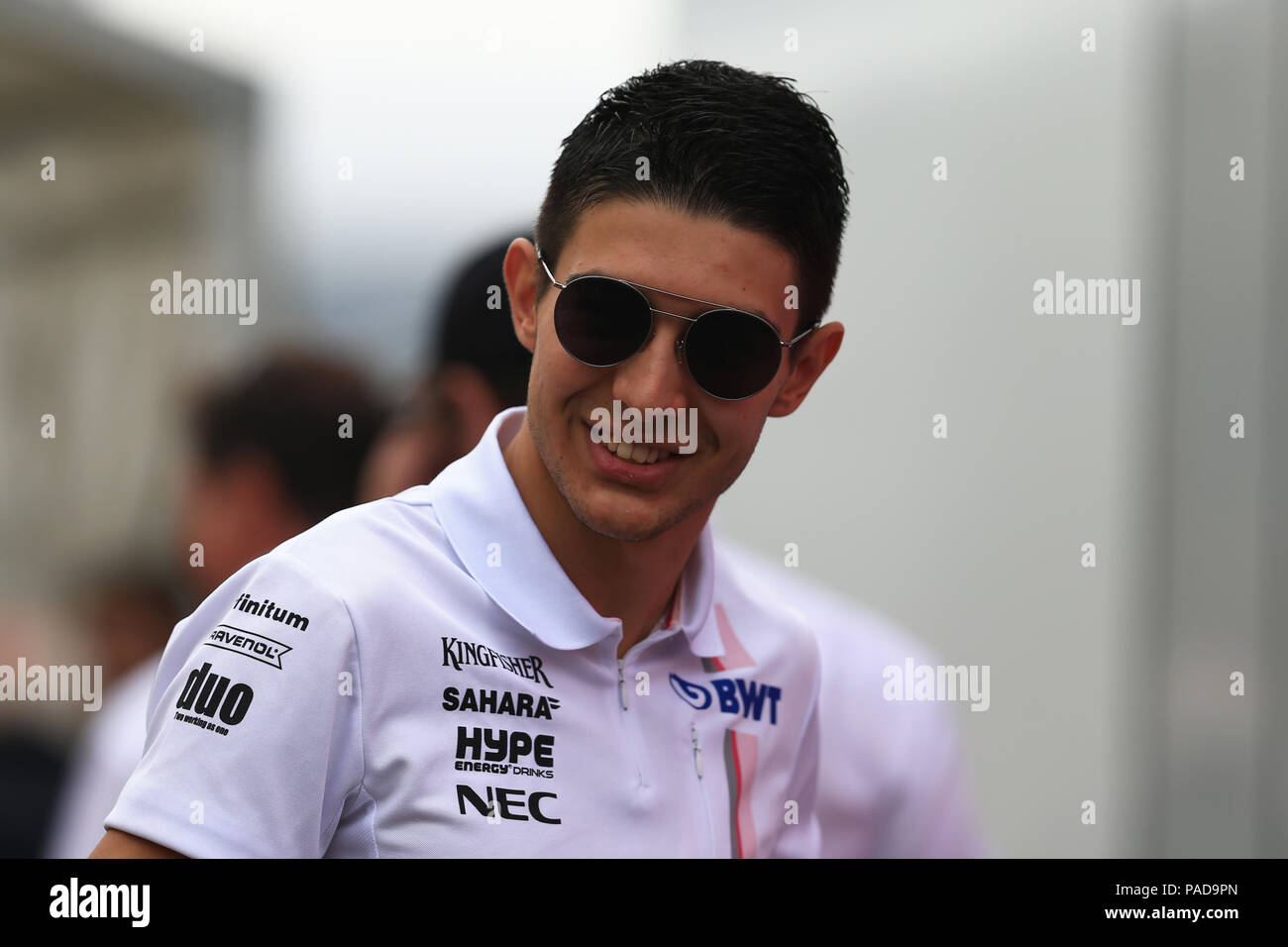 D'Hockenheim, Hockenheim, Allemagne. 22 juillet, 2018. German Grand Prix de Formule 1, Jour de la course ; Esteban Ocon Credit : Action Plus Sport/Alamy Live News Banque D'Images