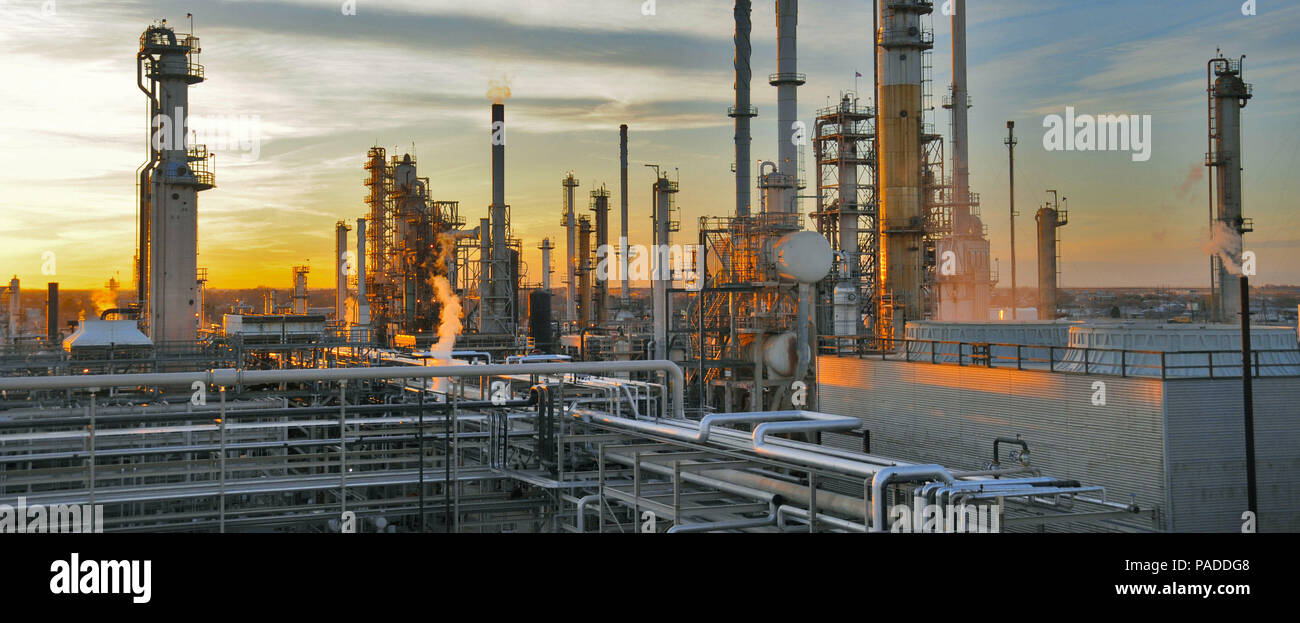Raffinerie de pétrole Banque D'Images