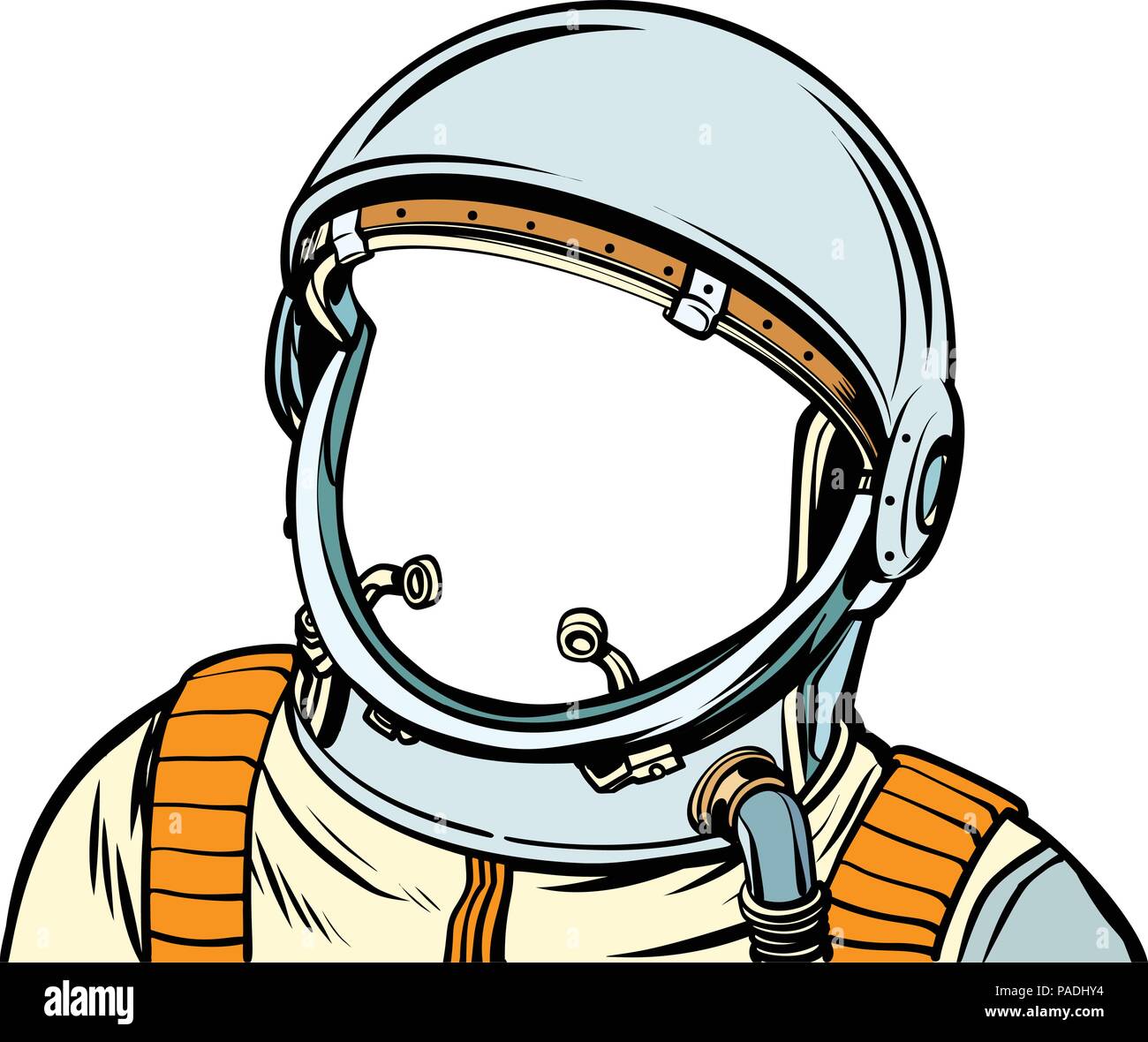 L'astronaute de combinaison spatiale. Illustration de Vecteur