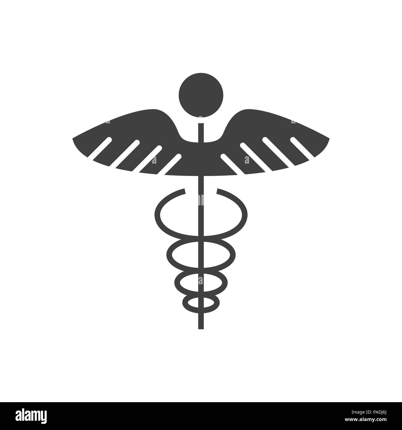 Icône Vecteur Caduceus Illustration de Vecteur