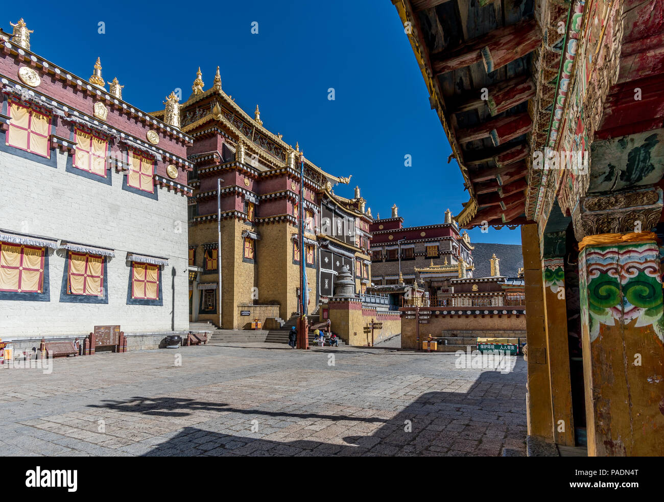 Monastère Bouddhiste Tibétain Songzanlin, Shangri-la, Province du Yunnan, Chine Banque D'Images