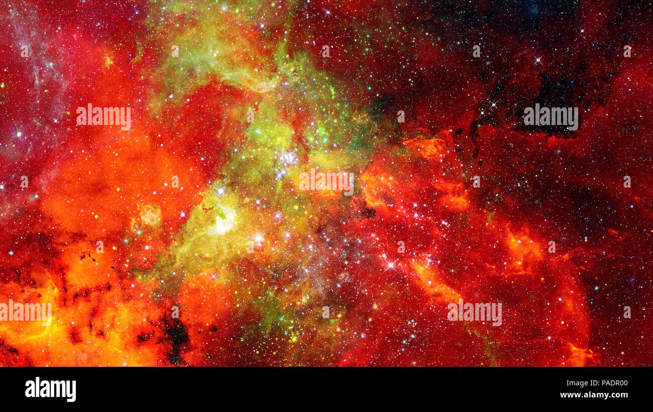 Résumé De Lunivers De Couleurs Vives Nebula Nuit Ciel