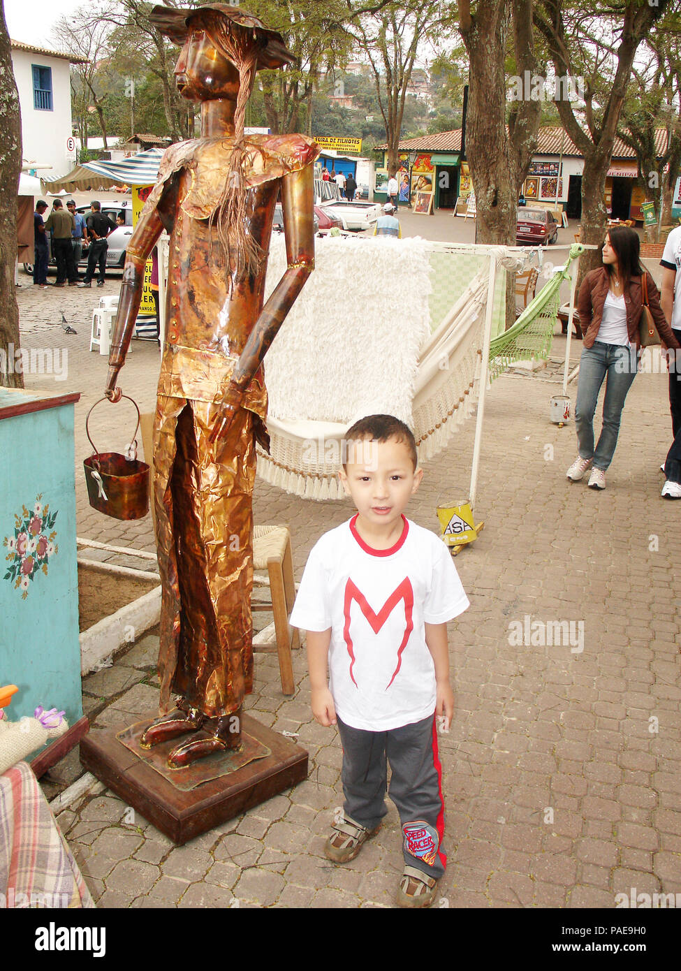 Enfant, Craft, Embu das Artes, São Paulo, Brésil Banque D'Images