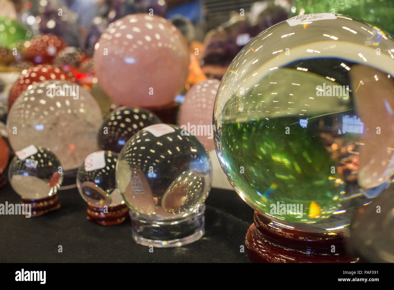 Boules de cristal Banque D'Images