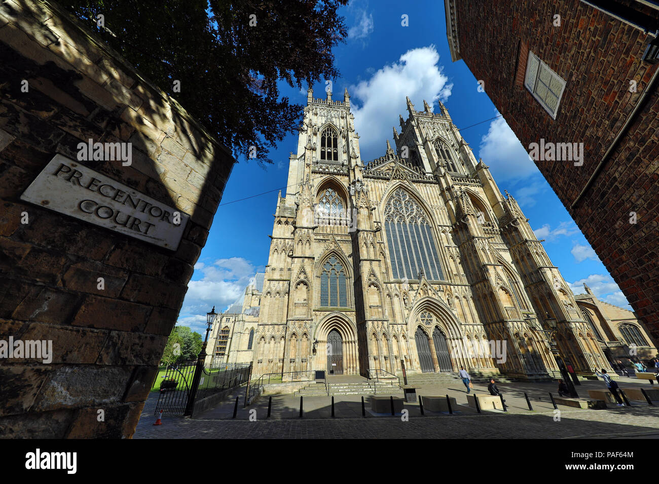 York Minster cathédrale de York, Yorkshire, Angleterre Banque D'Images