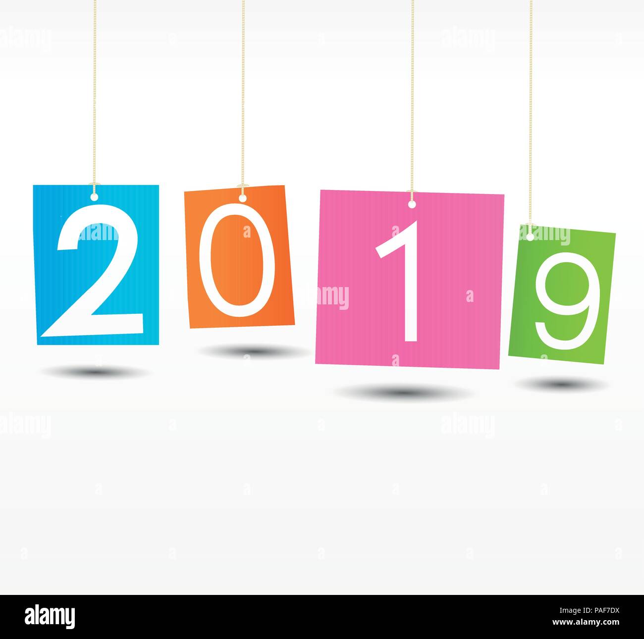 Bonne Année 2019 Illustration de Vecteur