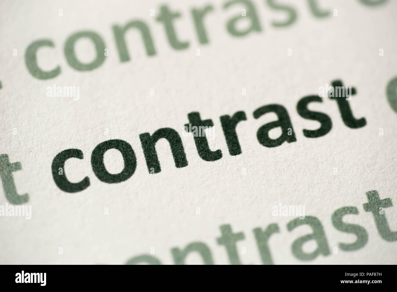 Par contre word macro imprimés sur papier blanc Banque D'Images