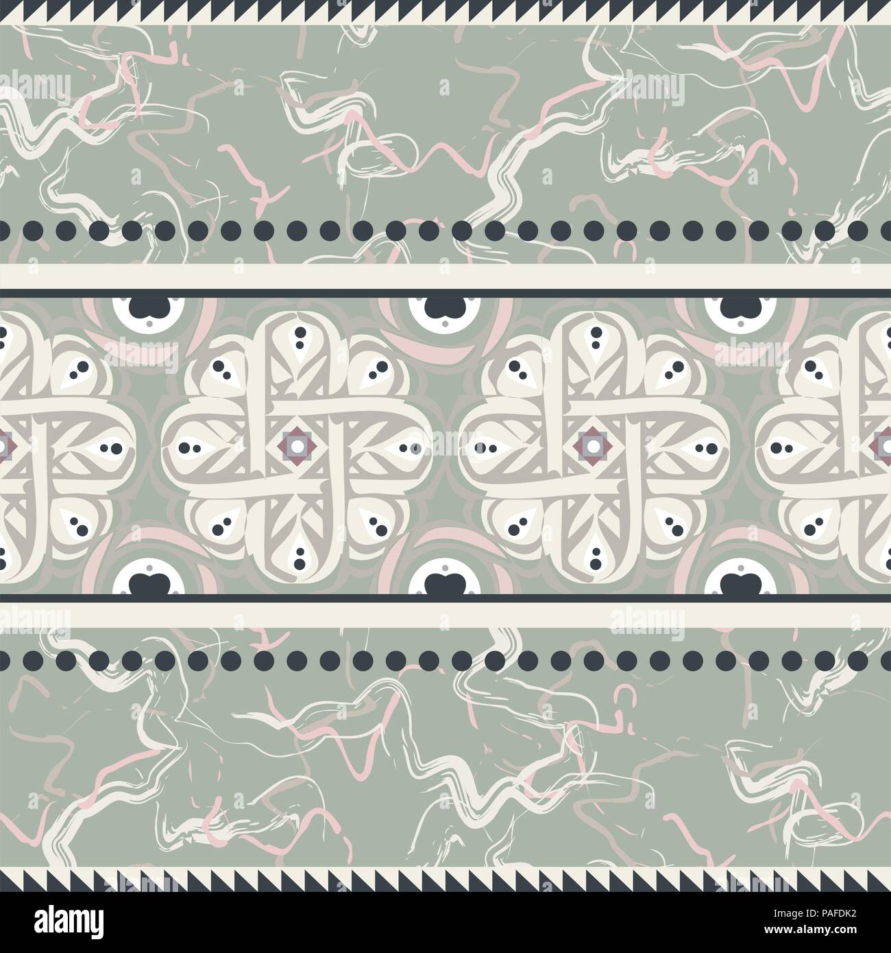 Vecteur de conception sans couture en céramique vintage. Illustration de Vecteur