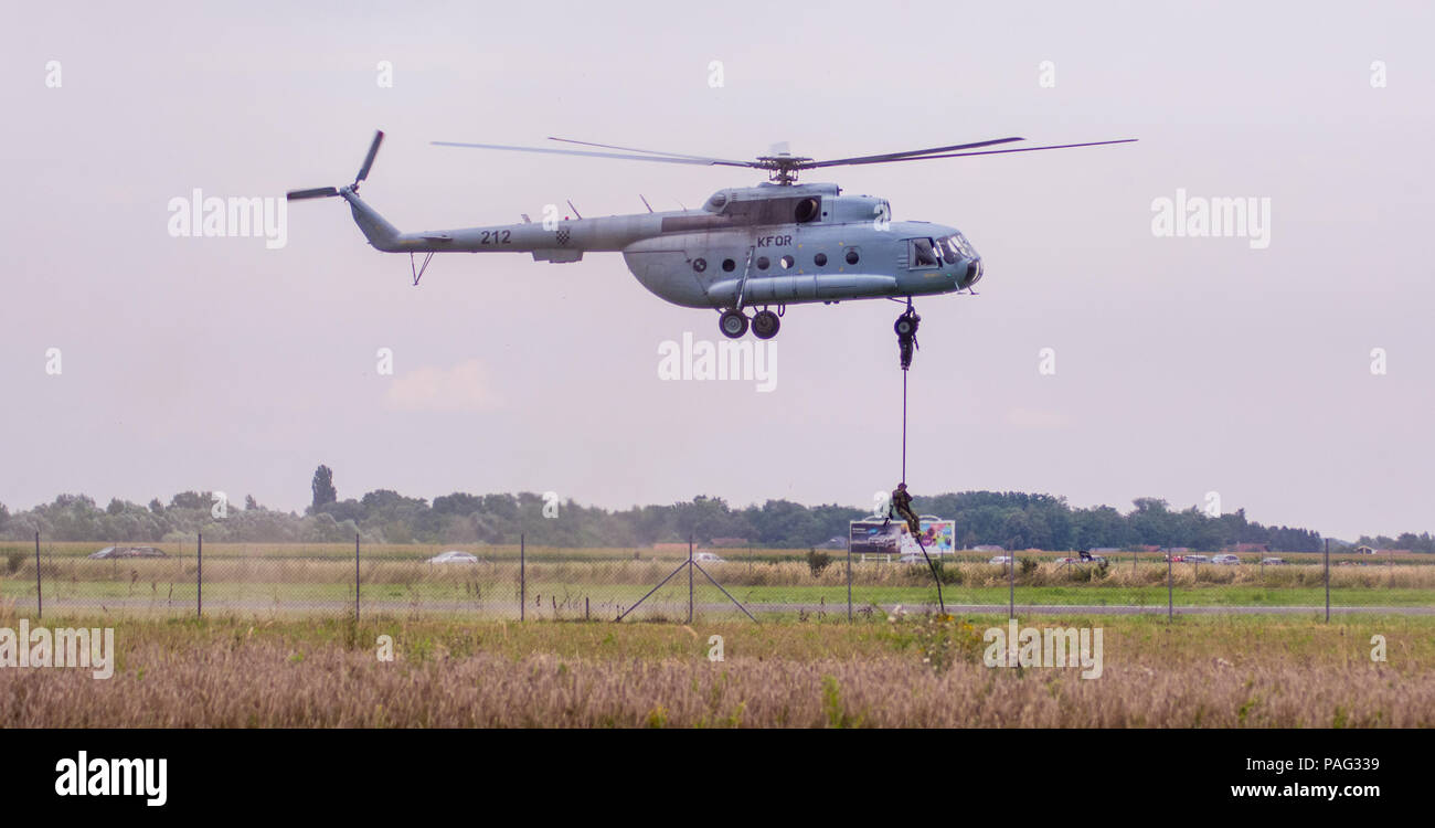 Hélicoptère de l'Armée de l'air croate Banque D'Images