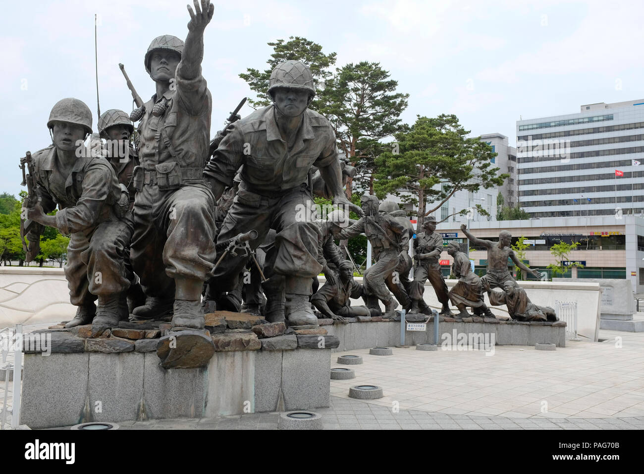War Memorial and Museum, Séoul, Corée du Sud, en Asie. Banque D'Images