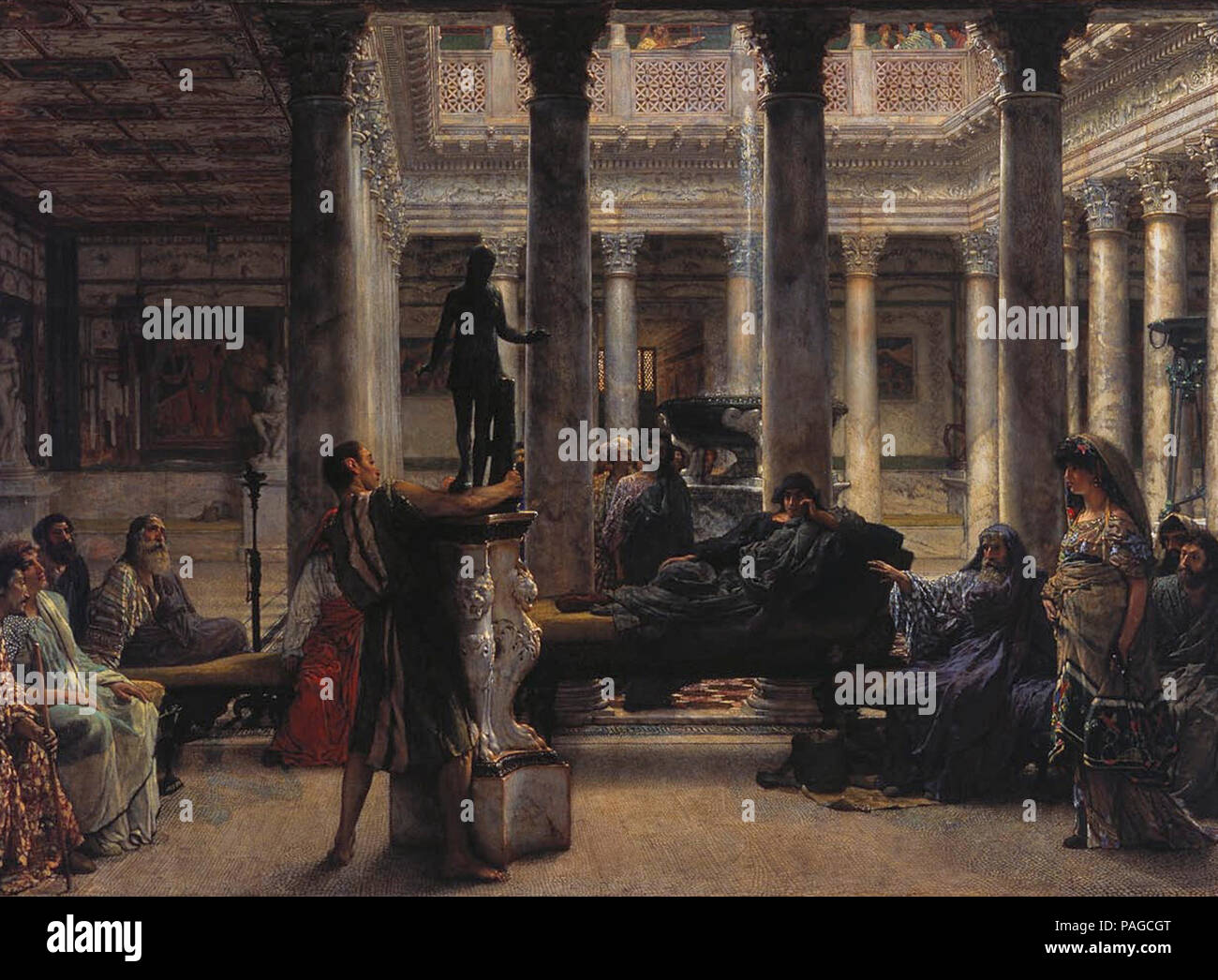 Un Amateur-Lawrence Romain Alma-Tadema.. Banque D'Images