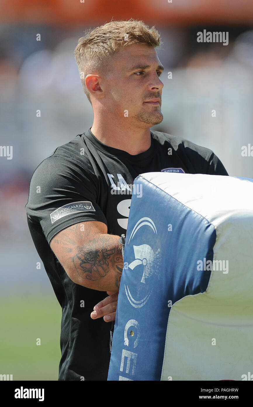 Fusée Mobile Stadium, Wakefield, Royaume-Uni. 22 juillet, 2018. Super League Rugby League Betfred entre Wakefield Trinity contre Hull FC ; Chris Annakin de Wakefield Trinity. Dean Williams/Alamy Live News Banque D'Images