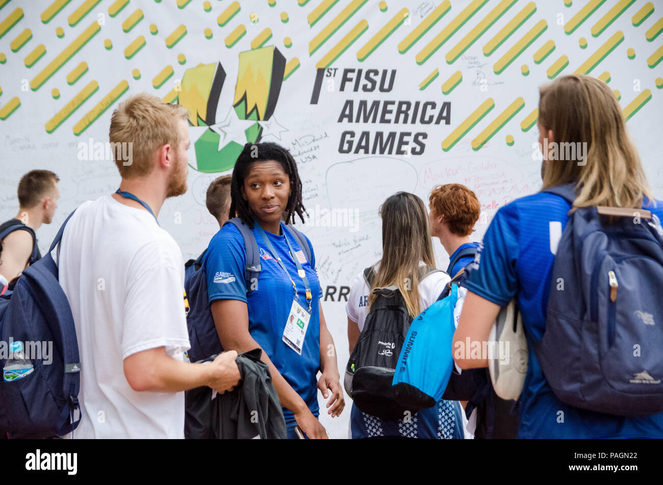 SÃO PAULO, SP - 22.07.2018 : l'Amérique de la FISU GAMES 2018 - Le Brésil reçoit le premier Pan American University de l'histoire, la capitale de São Paulo accueille la première édition des Jeux de la FISU Nord entre 19 et 29 juillet. (Photo : Maycon Soldan/Fotoarena) Banque D'Images