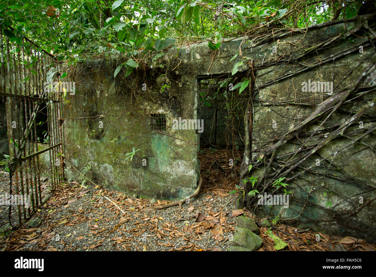 Ancienne prison, Gorgona Island, Colombie Banque D'Images