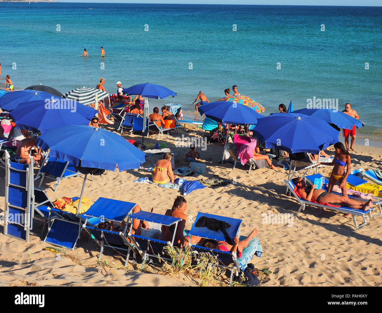 L'Europe, Italie, Pouilles, Salento,Maldive del Salento,Pescoluse Banque D'Images