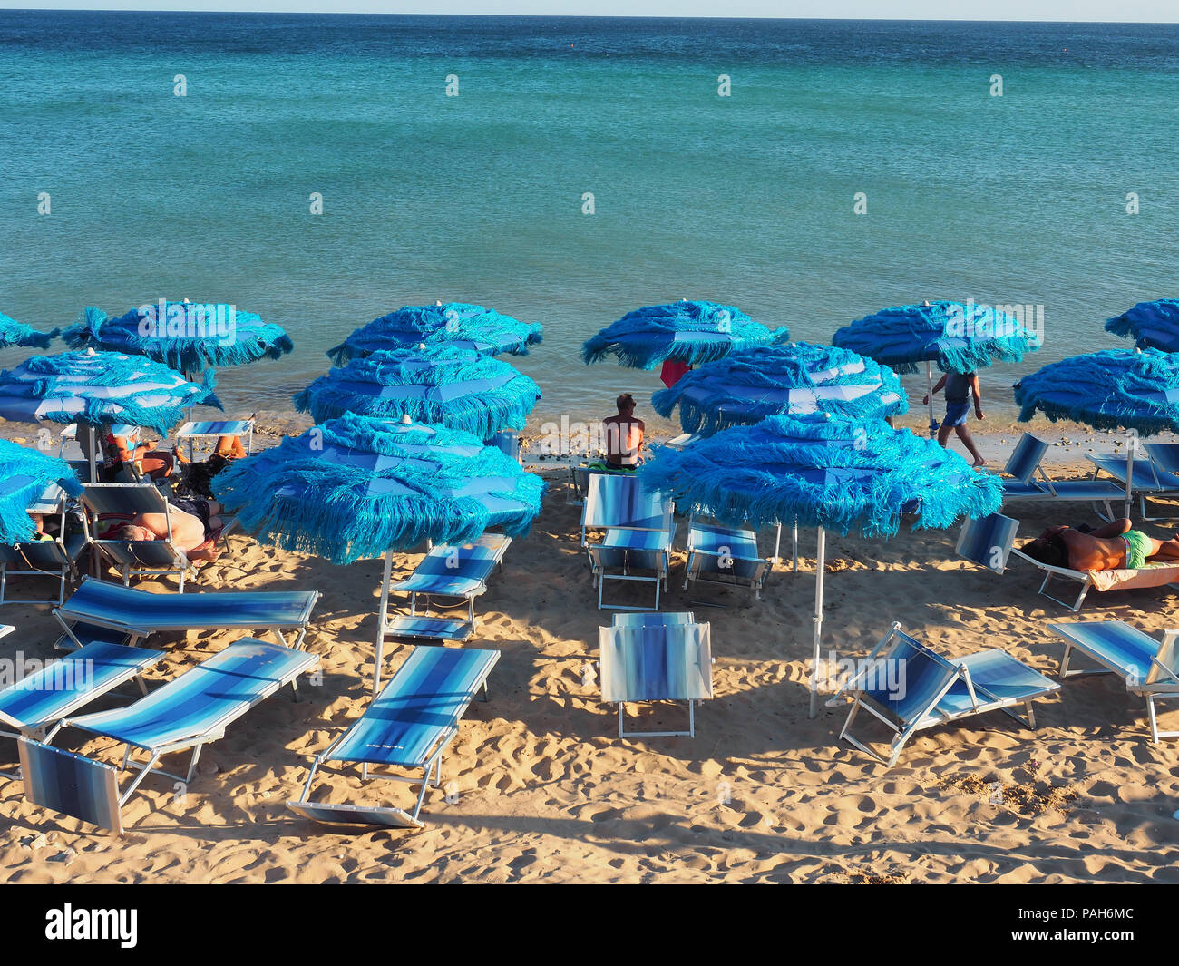 L'Europe, Italie, Pouilles, Salento,Maldive del Salento,Pescoluse Banque D'Images
