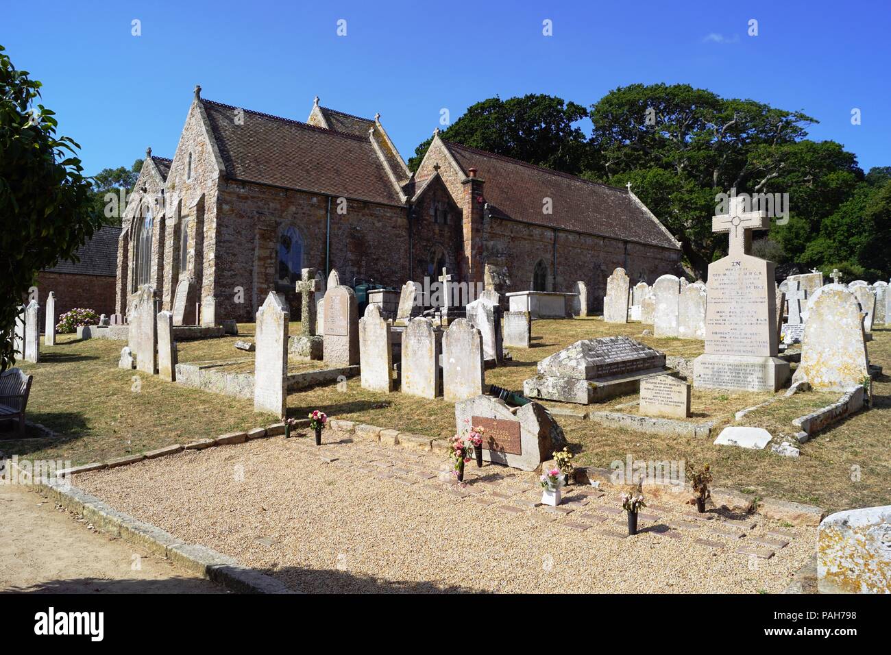 L'église St Brelades Jersey Banque D'Images