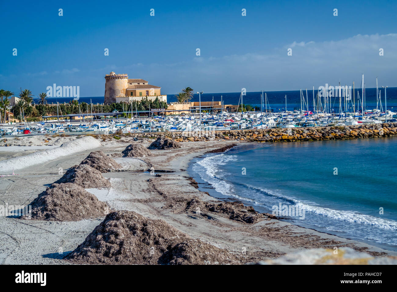 Marina et tour à Tenerife en Espagne Banque D'Images