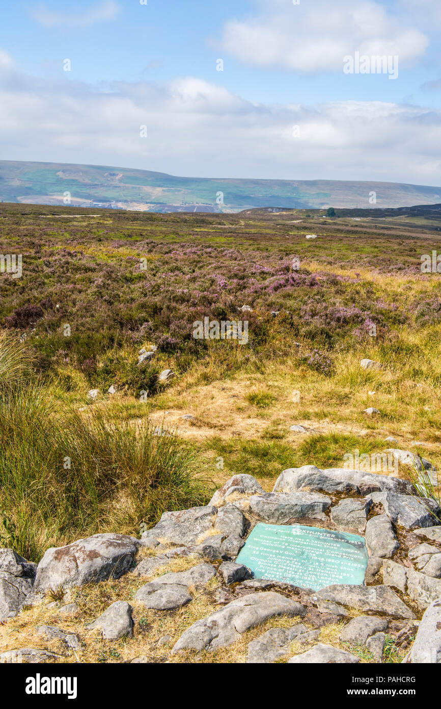 La Tombe de Foxhunter sur les Brecon Beacons, Egremont Banque D'Images