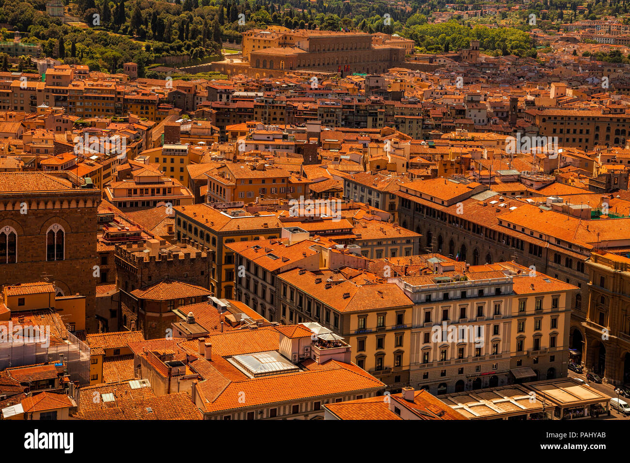 Vue aérienne de Florence, Italie Banque D'Images