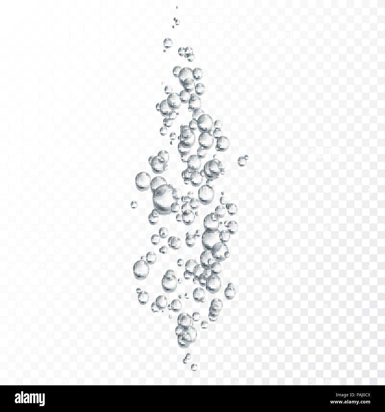 L'eau de pluie ou d'une douche à vapeur. Bulles de vapeur claire fenêtre sur une surface en verre. Vector illustration isolé sur fond transparent Illustration de Vecteur