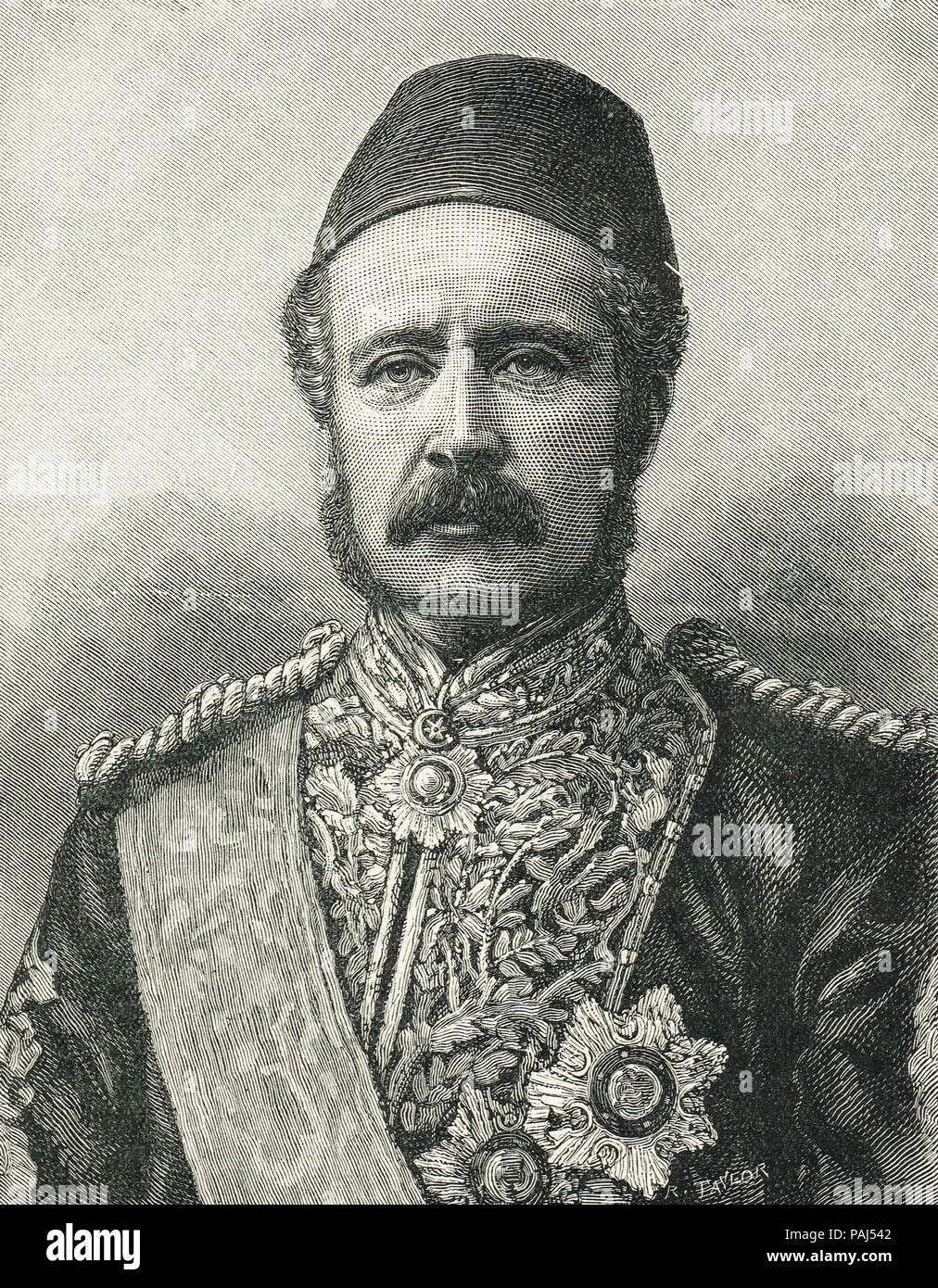 Le général Gordon, Gordon de Khartoum, 1833-1885 Banque D'Images