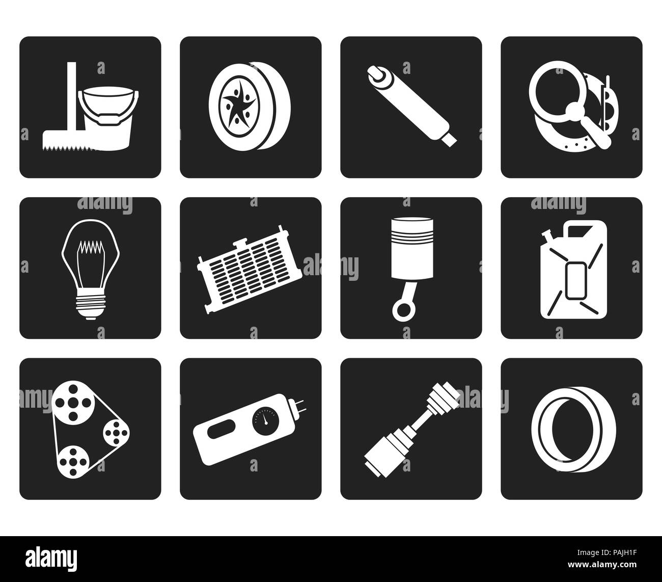 Black car les pièces et services icons - Vector Icon Set 2 Illustration de Vecteur Black car les pièces et services icons - Vector Icon Set 2 Illustration de Vecteur