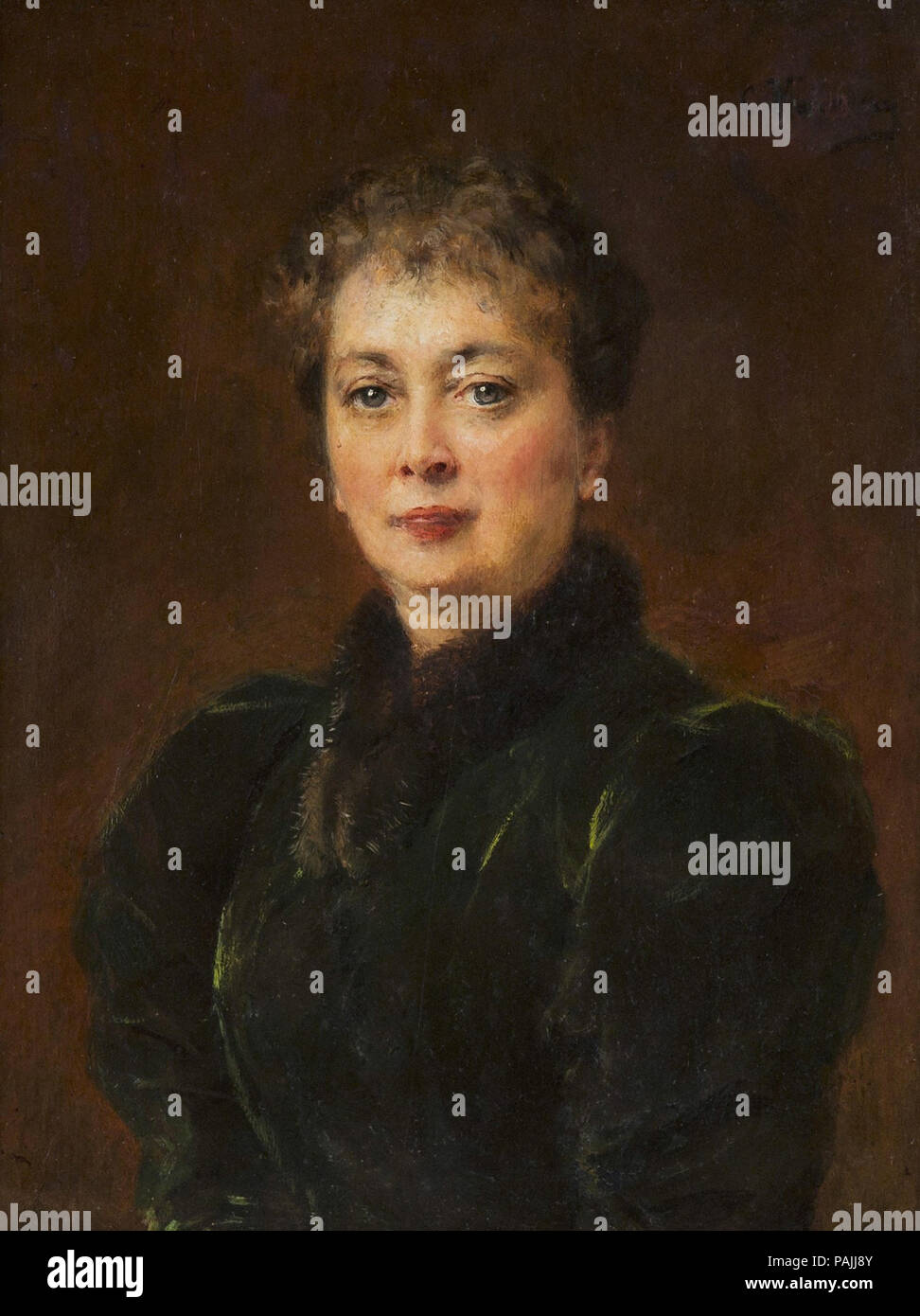Makovsky Constantin - Portrait de Mère de l'artiste en droit Banque D'Images