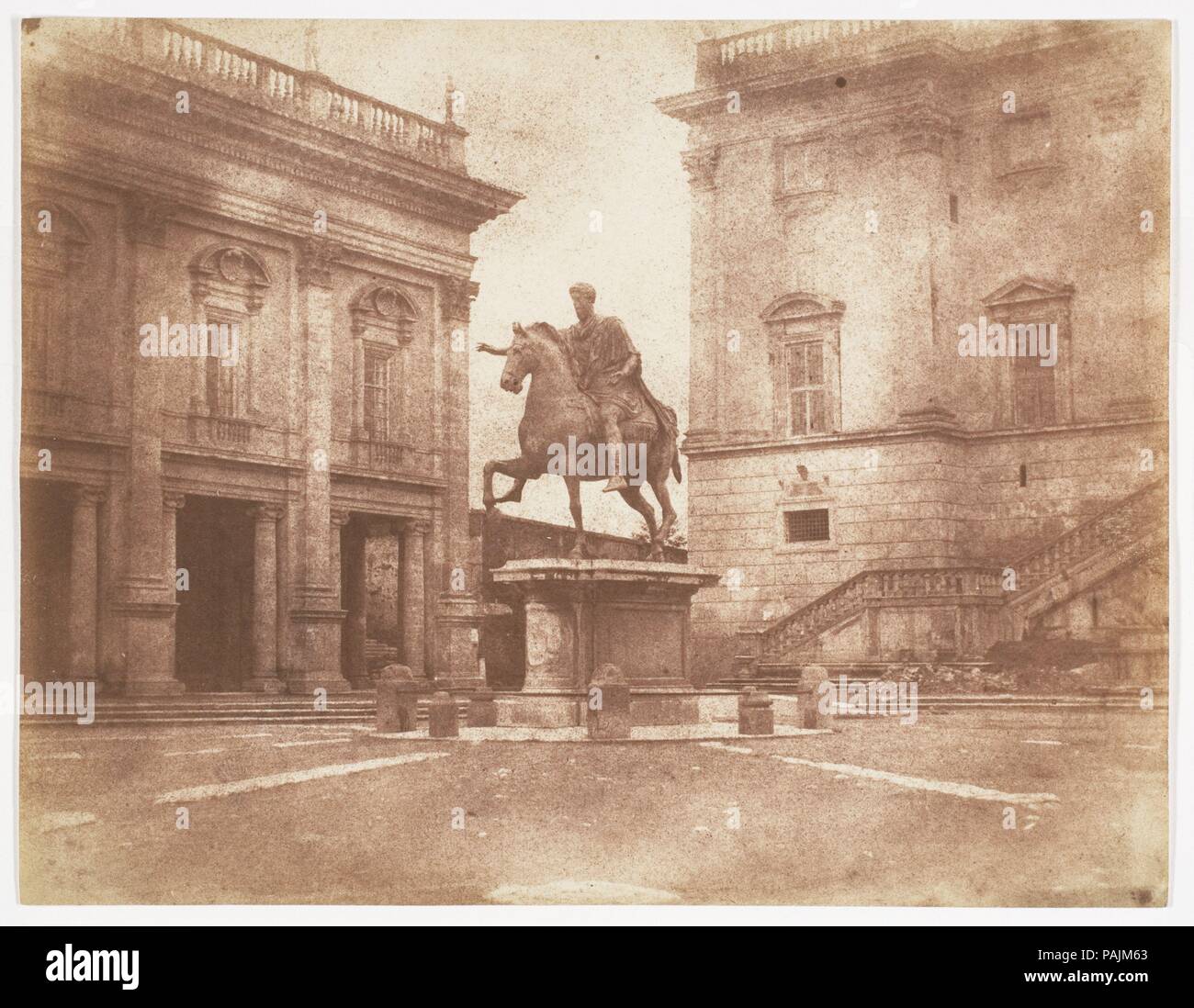 Le Musée Capitolin. Artiste : Calvert Richard Jones (British, Swansea, Pays de Galles 1802-1877 Bath, Angleterre). Dimensions : 16,2 x 21,2 cm. (6 3/8 x 8 3/6 in.). Date : 1846. Musée : Metropolitan Museum of Art, New York, USA. Banque D'Images