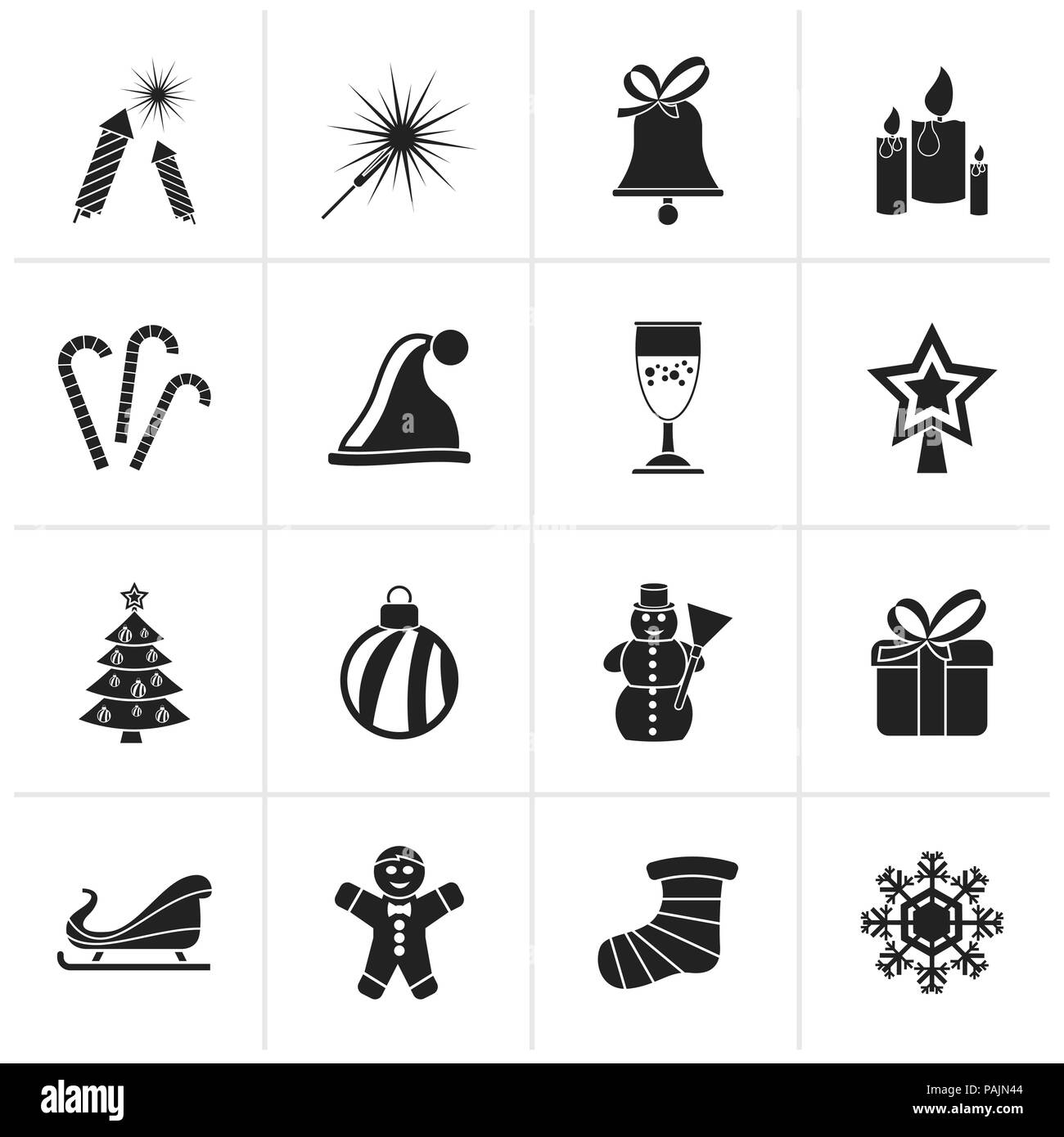 Camping noir, Travel and Tourism icons - vector icon set Illustration de Vecteur
