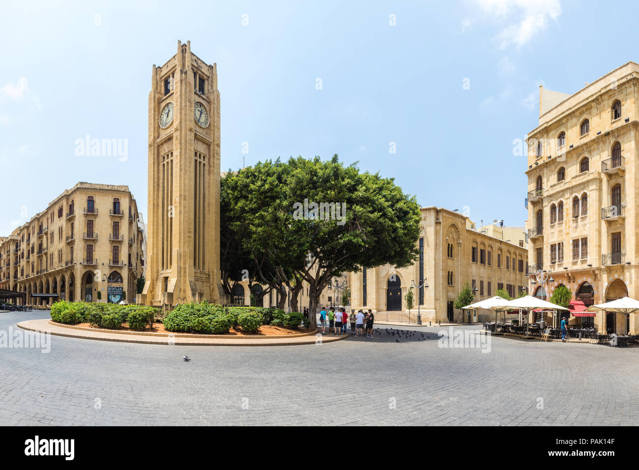 Nejme Square ou Place de l'Etoile Au centre-ville de Beyrouth, Liban Banque D'Images