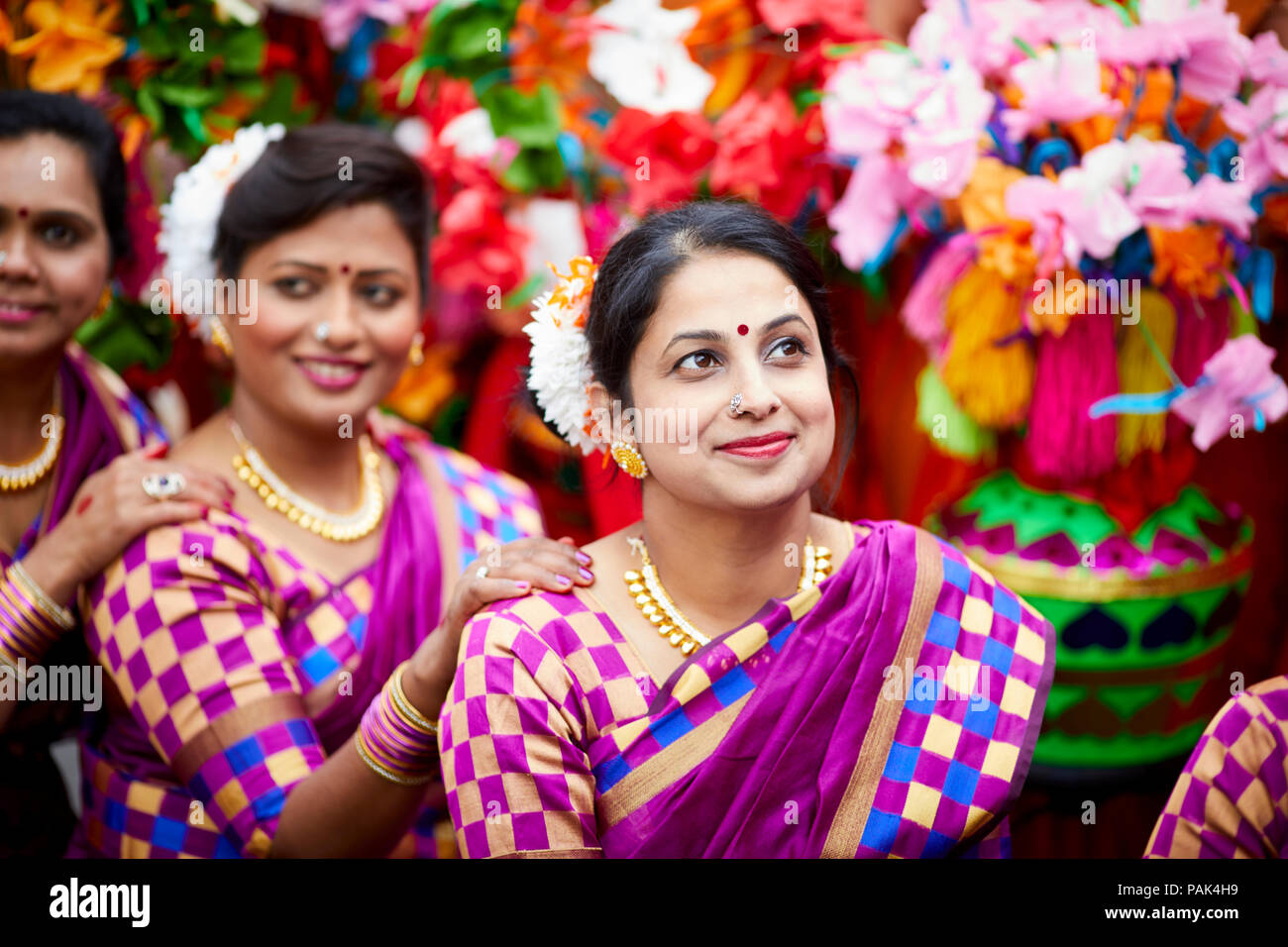 Le neuvième jour de Manchester 2018 défilé pour célébrer le thème : la rumeur de la rue ! Banque D'Images