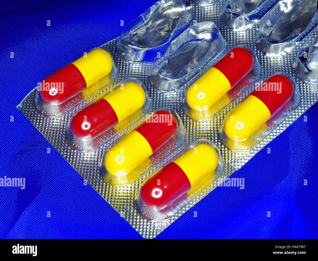 La pénicilline amoxicilline comprimés gélules anti stress biotiques Banque D'Images