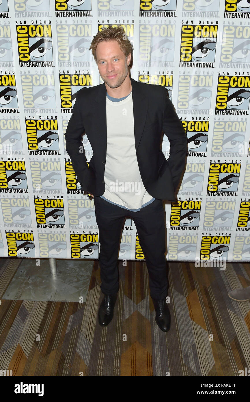 Shaun Sipos au Photocall pour la série TV Syfy 'Krypton' au San Diego Comic-Con 2018 International à l'hôtel Hilton Bayfront hotel. San Diego, 21.07.2018 | Le monde d'utilisation Banque D'Images