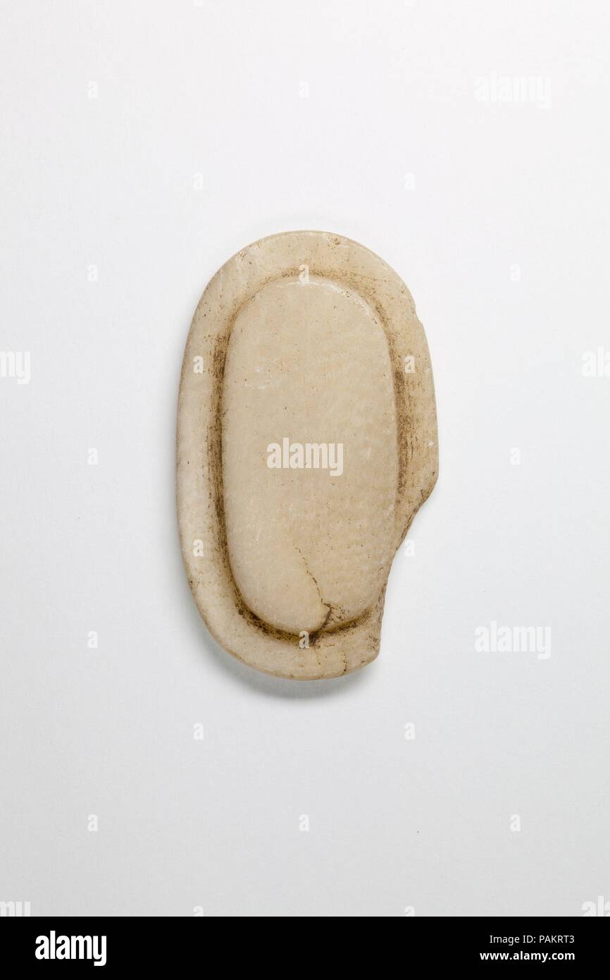 Couvercle de récipient. Dimensions : 4,9 L. cm (1 15/16 po). Dynastie DYNASTIE : 12-13. Date : ca. 1981-1640 av. J.-C.. Musée : Metropolitan Museum of Art, New York, USA. Banque D'Images