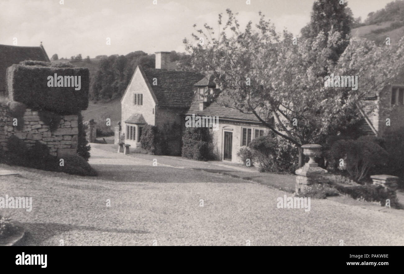 Vintage Photo de St Catherine's Court Manor House, Nr Bath, Somerset, Angleterre Banque D'Images