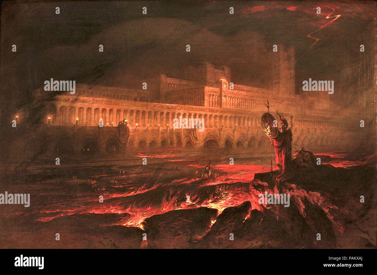 John Martin - Le pandémonium Banque D'Images
